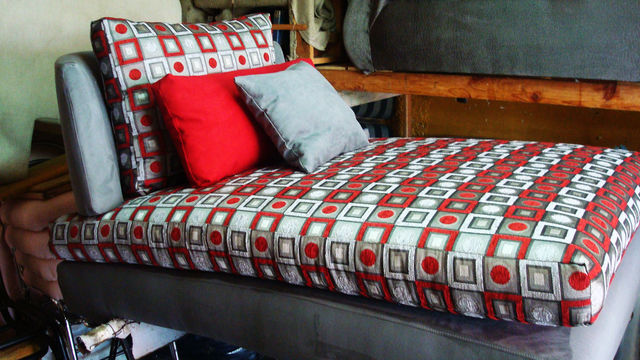 Sillón Cheslong estampado